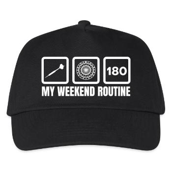 Week-end de fléchettes - Casquette de baseball Enfant - noir - Devant