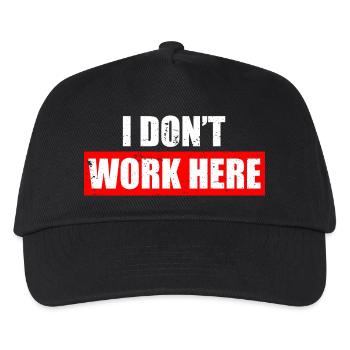 I don't work here Car lover car guy mechanic - Kinder Basecap - Schwarz - Vorne