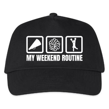 Ma routine du week-end - Casquette de baseball Enfant - noir - Devant