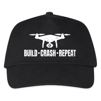 Pilote de drone volant drones Fpv - Casquette de baseball Enfant - noir - Devant