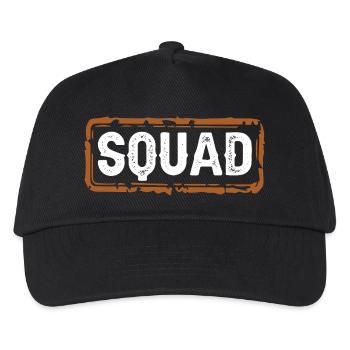 squad - Kinder Basecap - Schwarz - Vorne