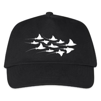 Rais manta Plongeons raies Manta raies Manta Plongeurs - Casquette de baseball Enfant - noir - Devant