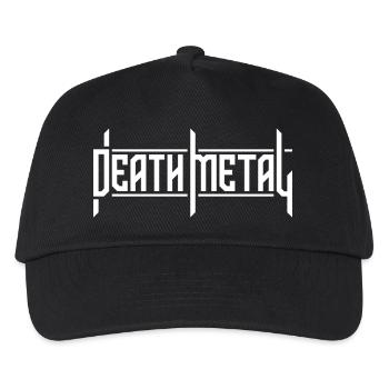 Death Metal Custom Typography Logo - Kinder Basecap - Schwarz - Vorne