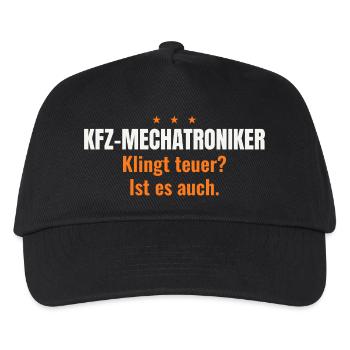 Kfz-Mechatroniker – Klingt teuer? (dunkel) - Kinder Basecap - Schwarz - Vorne