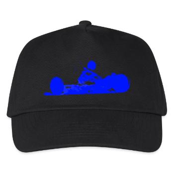 Kitebuggy_Blau - Kinder Basecap - Schwarz - Vorne
