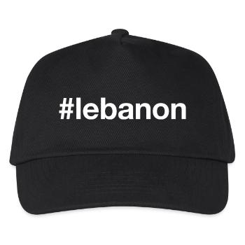 LEBANON Hashtag - Kinder Basecap - Schwarz - Vorne