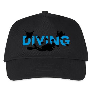 diving - Kids’ Baseball Cap - black - Front