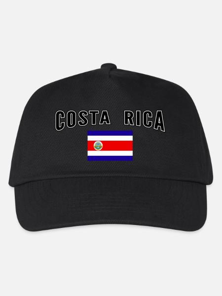 Costa Rica - Kinder Basecap - Schwarz