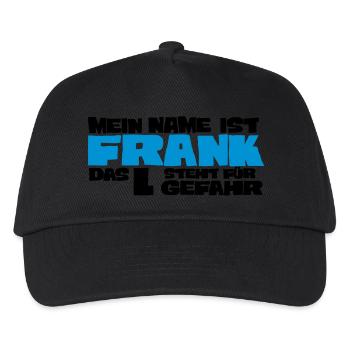 frank - Kids’ Baseball Cap - black - Front