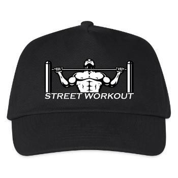 DESSINS STREET WORKOUT - Casquette de baseball Enfant - noir - Devant