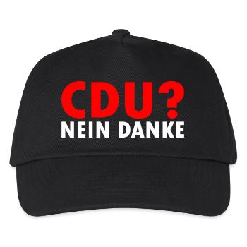 Cdu - Kinder Basecap - Schwarz - Vorne