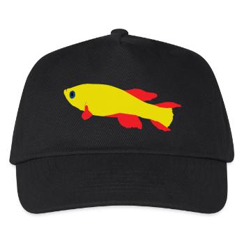Killifish Red and Yellow - Kids’ Baseball Cap - black - Front