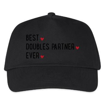 Doppel Partner - Kinder Basecap - Schwarz - Vorne