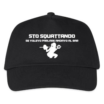 Squat Girl - Kinder Basecap - Schwarz - Vorne