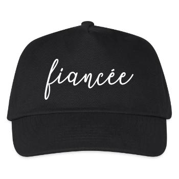 Verlobte Matching Verlobung Hochzeit Flitterwochen - Kinder Basecap - Schwarz - Vorne
