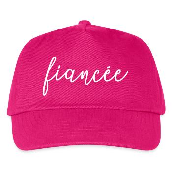 Fiancée Matching Engagement Wedding Honeymoon - Kids’ Baseball Cap - fuchsia - Front