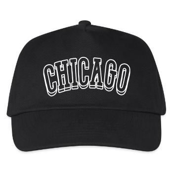 chicago shirt - Kinder Basecap - Schwarz - Vorne