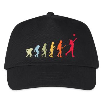 Volleyball Evolution - Kids’ Baseball Cap - black - Front