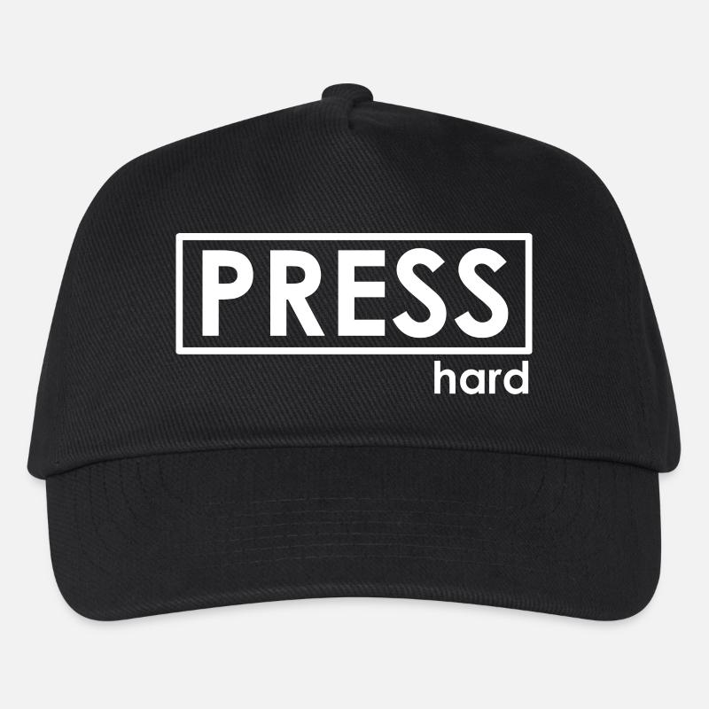 PRESS hard - Kinder Basecap - Schwarz