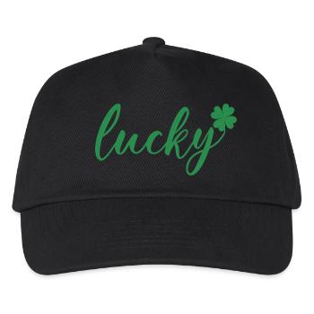 St. Patrick’s Day Gift Shamrock Men, Women, Kids - Kids’ Baseball Cap - black - Front