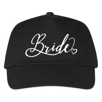 Braut Matching Paar Verlobung Hochzeit Flitterwochen - Kinder Basecap - Schwarz - Vorne