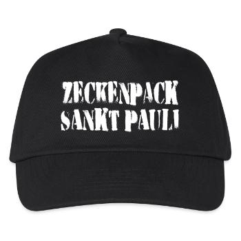 Zeckenpack St. Pauli - Kinder Basecap - Schwarz - Vorne