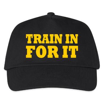Train in for it - Kids’ Baseball Cap - black - Front