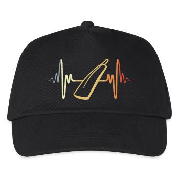 Cricket bat heart palpitations ECG - Kids’ Baseball Cap - black - Front