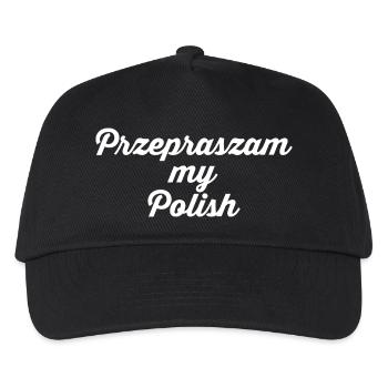 Pologne Langue Polonais - Casquette de baseball Enfant - noir - Devant