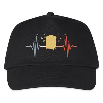 Palpitations de coeur de ruche vintage - Casquette de baseball Enfant - noir - Devant