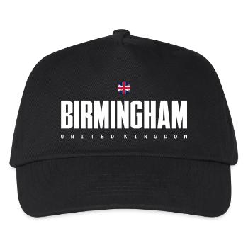 Typographie Birmingham Bold Union - Casquette de baseball Enfant - noir - Devant