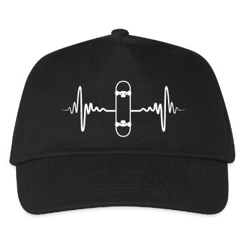 Skateboard Palpitations cardiaques - Casquette de baseball Enfant - noir - Devant