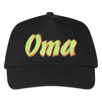 Kosename Oma 3DStyle - Kinder Basecap - Schwarz - Vorne