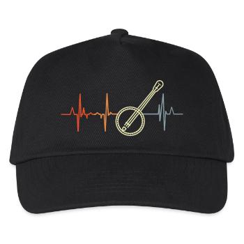 Ligne Banjo Heart - Casquette de baseball Enfant - noir - Devant