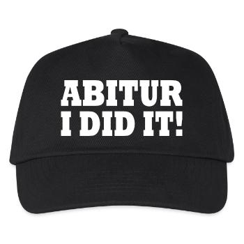 Abitur - Kinder Basecap - Schwarz - Vorne