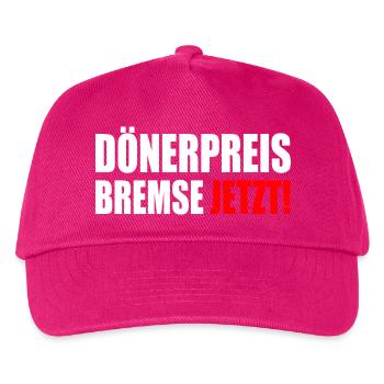 dönerpreisbremse jetzt - Kinder Basecap - Fuchsia - Vorne