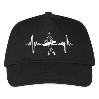 Lustiges Ballettmädchen - Kinder Basecap - Schwarz - Vorne