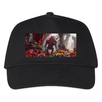 Rise of Mutant Monster – Symbiont aus Stier und Bär - Kinder Basecap - Schwarz - Vorne