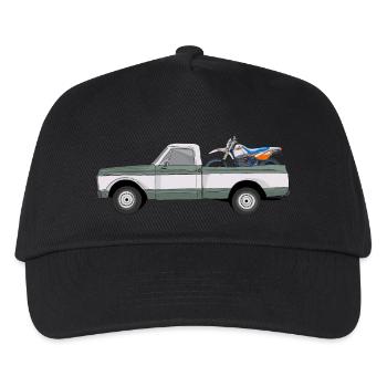 Pick Up Truck with Enduro - Kinder Basecap - Schwarz - Vorne