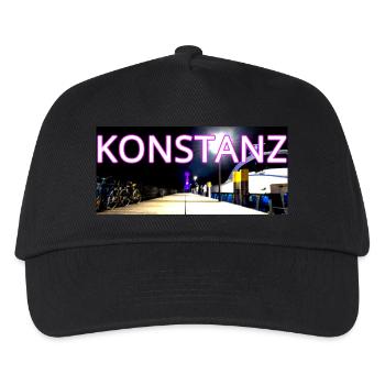 Constance Landmark in the Evening with Bridge Bicycles - Kids’ Baseball Cap - black - Front