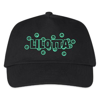 Lustig Lilotta - Kinder Basecap - Schwarz - Vorne