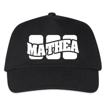Geschenk für Mathea - Kinder Basecap - Schwarz - Vorne