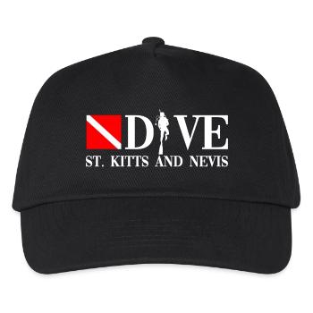 Dive - St. Kitts and Nevis - Diver - Taucher - Kinder Basecap - Schwarz - Vorne