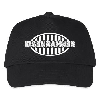 Eisenbahner - Kinder Basecap - Schwarz - Vorne
