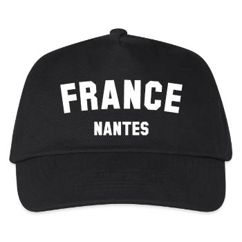 NANTES France Frankreich - Kinder Basecap - Schwarz - Vorne