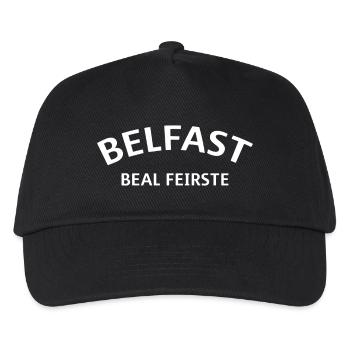 Belfast Beal Feirste North Ireland Nordirland - Kinder Basecap - Schwarz - Vorne