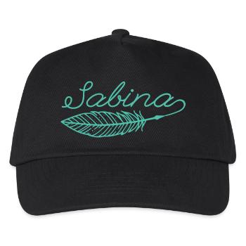 Sabina Name Pen - Kids’ Baseball Cap - black - Front