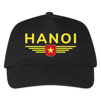 Vietnam Fan, Outfit T Shirt Design - Kinder Basecap - Schwarz - Vorne