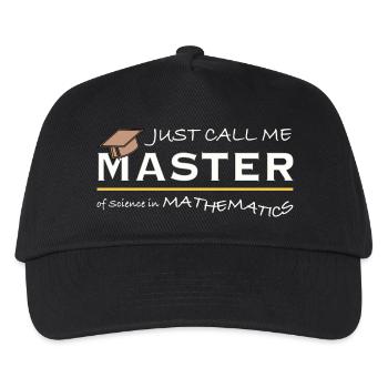 Just Call Me Master of Science in Mathematics - Kinder Basecap - Schwarz - Vorne