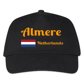 Almere Niederlande - Stilvolle Drucke - Kinder Basecap - Schwarz - Vorne